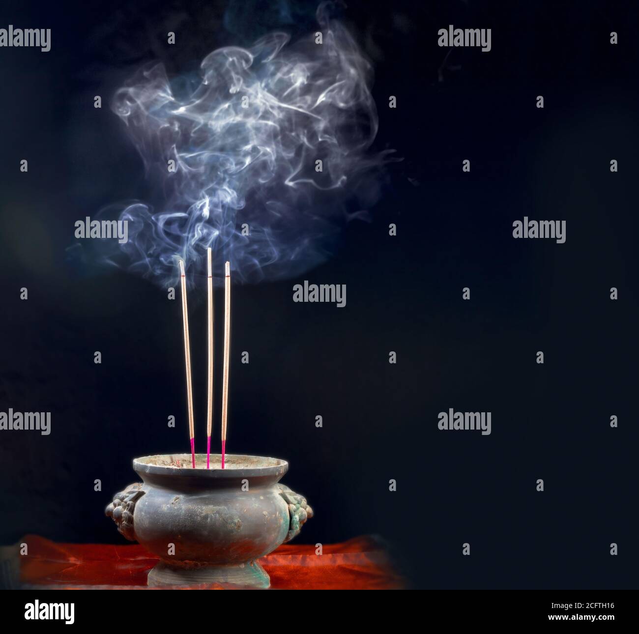 Burning scented sticks icon hi-res stock photography and images - Alamy