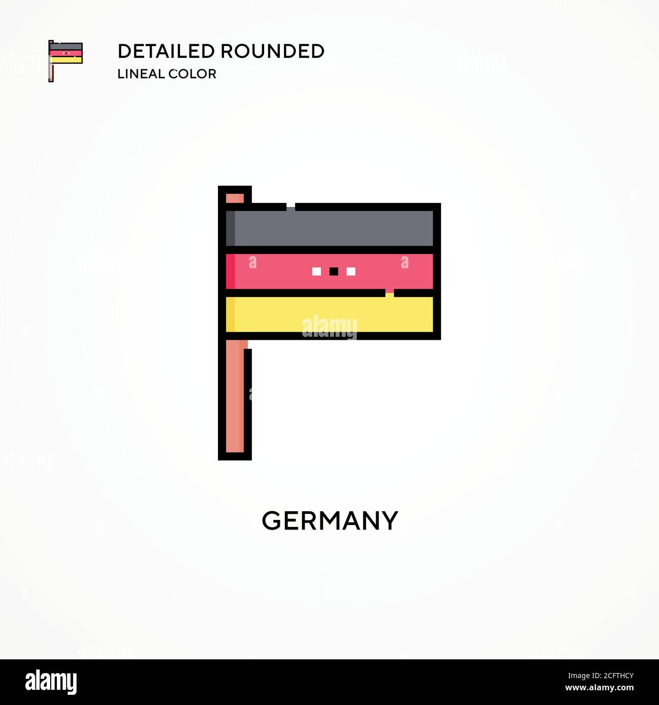 Germany vector icon. Modern vector illustration concepts. Easy to edit ...