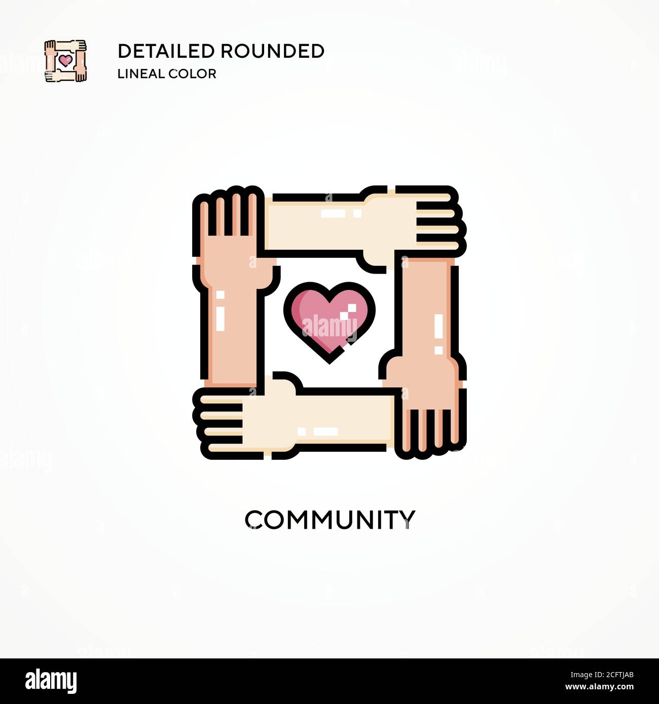 Community vector icon. Modern vector illustration concepts. Easy to ...