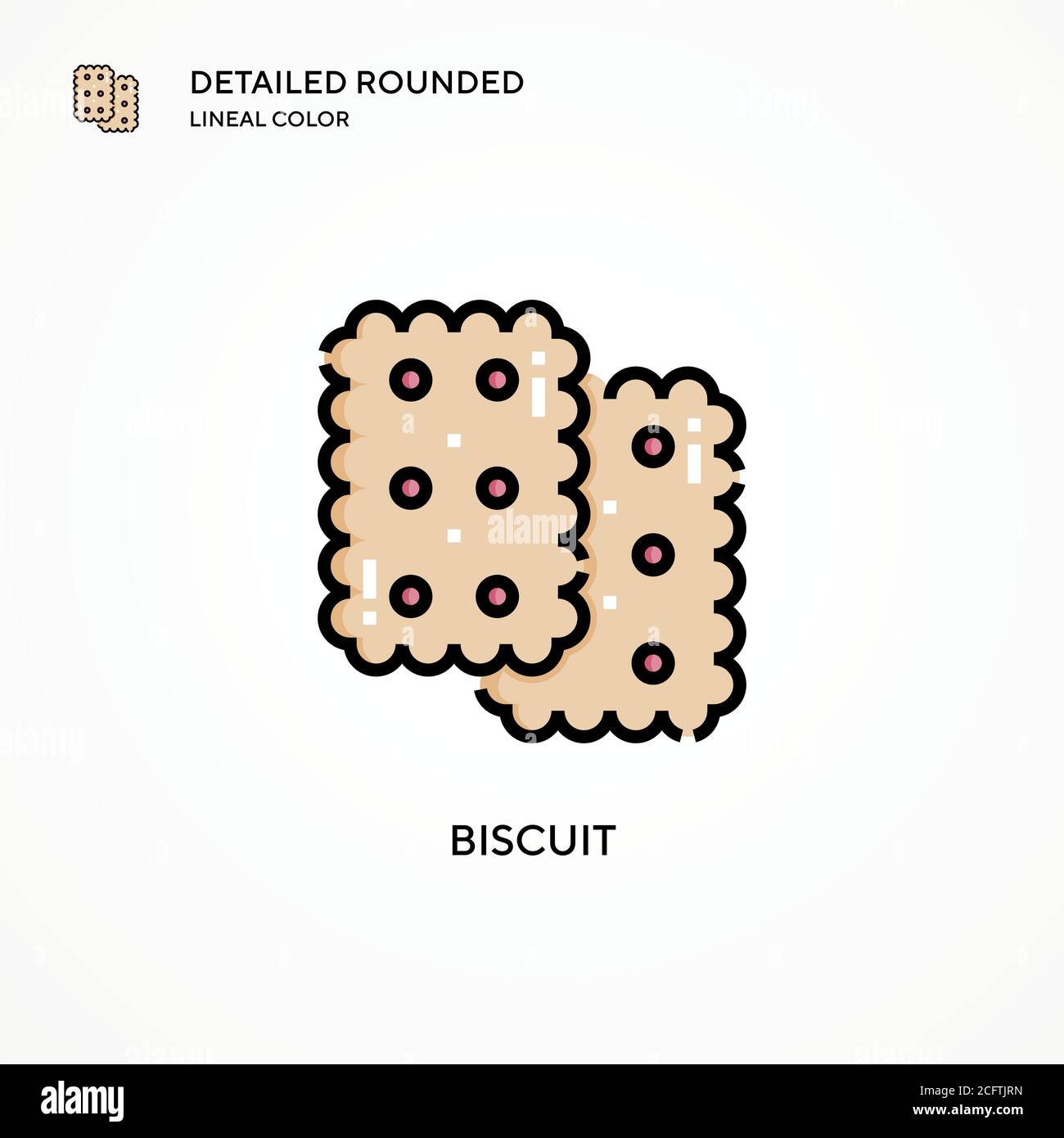 Biscuit vector icon. Modern vector illustration concepts. Easy to edit ...