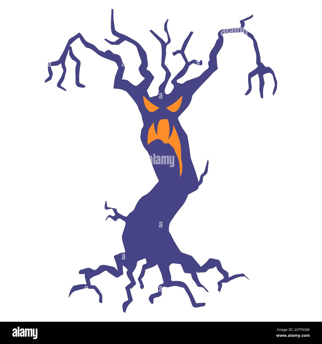 Illustration of evil tree Stock Vector Image & Art Alamy