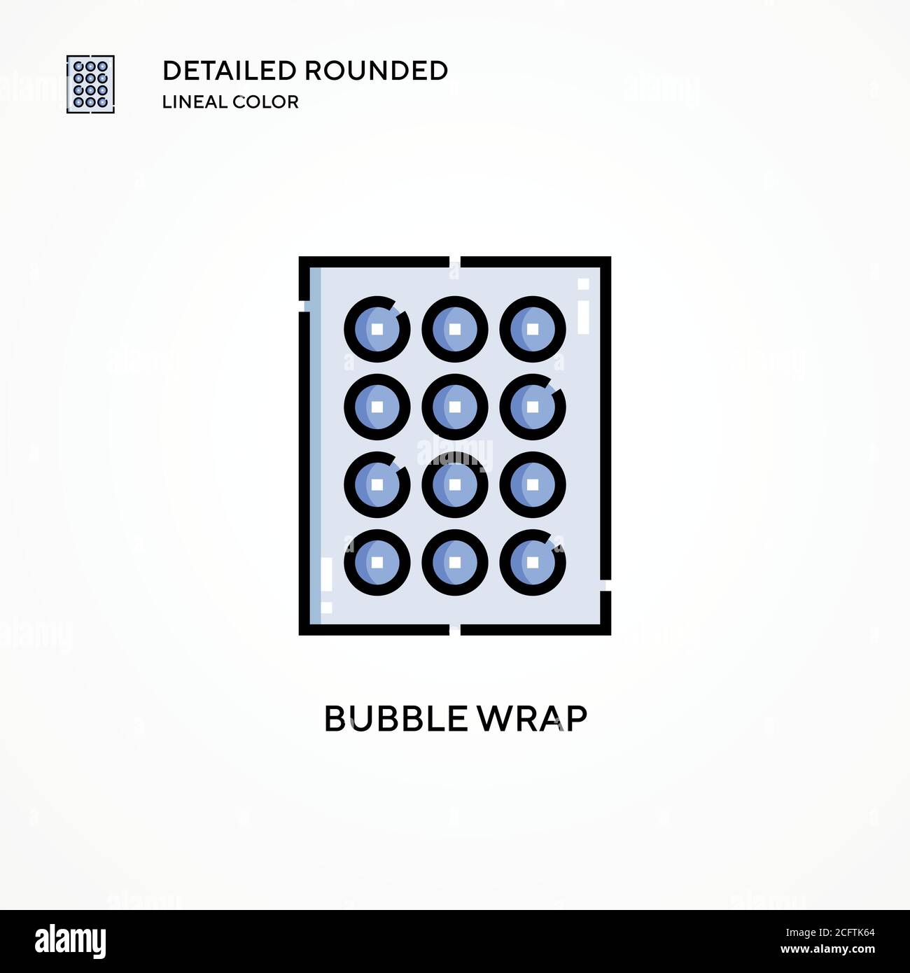 Bubble wrap vector icon. Modern vector illustration concepts. Easy to