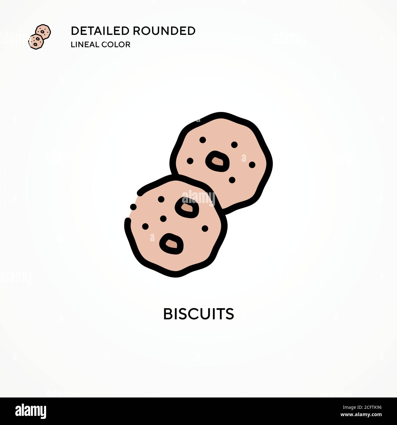 Biscuits vector icon. Modern vector illustration concepts. Easy to edit ...