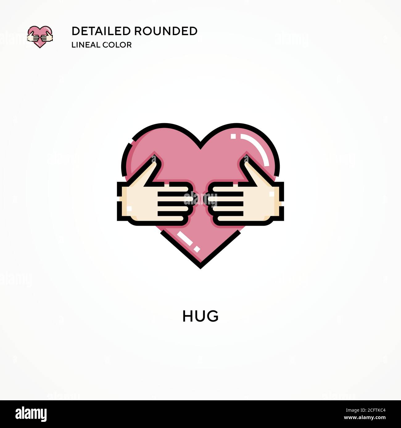 Hug vector icon. Modern vector illustration concepts. Easy to edit and ...