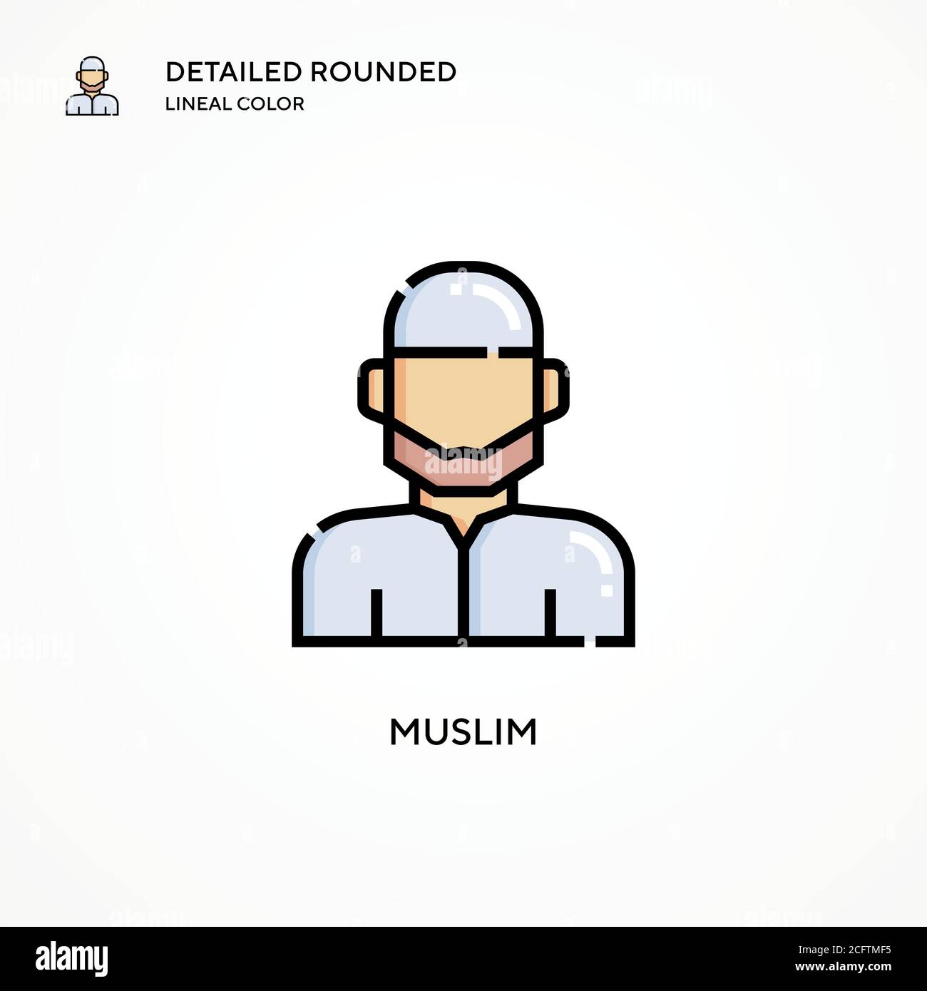 Muslim vector icon. Modern vector illustration concepts. Easy to edit ...