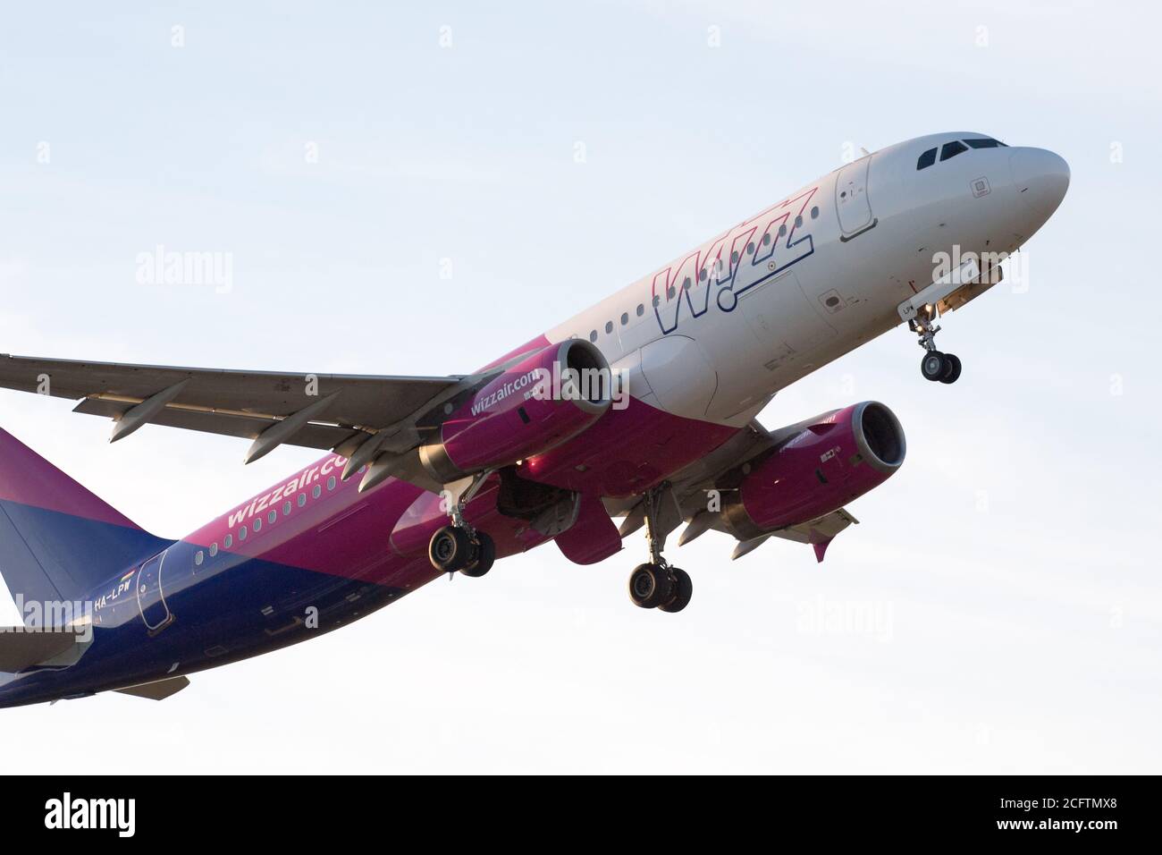 Low cost airline Wizz Air aircraft Airbus A320-232 in Gdansk, Poland. August 5th 2020 © Wojciech Strozyk / Alamy Stock Photo *** Local Caption *** Stock Photo
