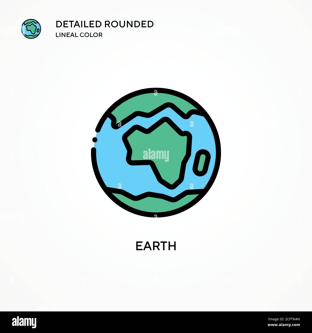 Earth vector icon. Modern vector illustration concepts. Easy to edit ...