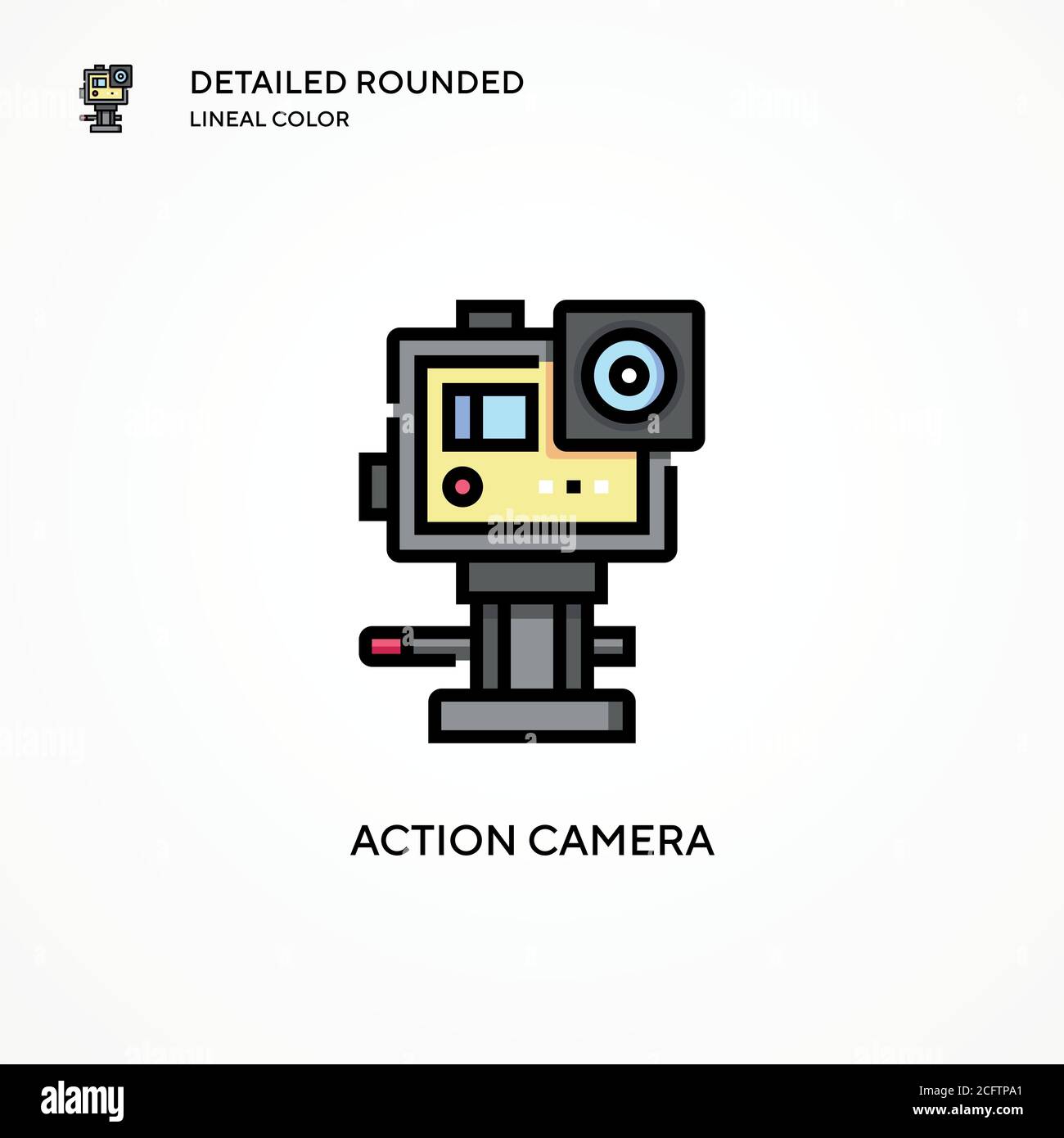 Action camera vector icon. Modern vector illustration concepts. Easy to