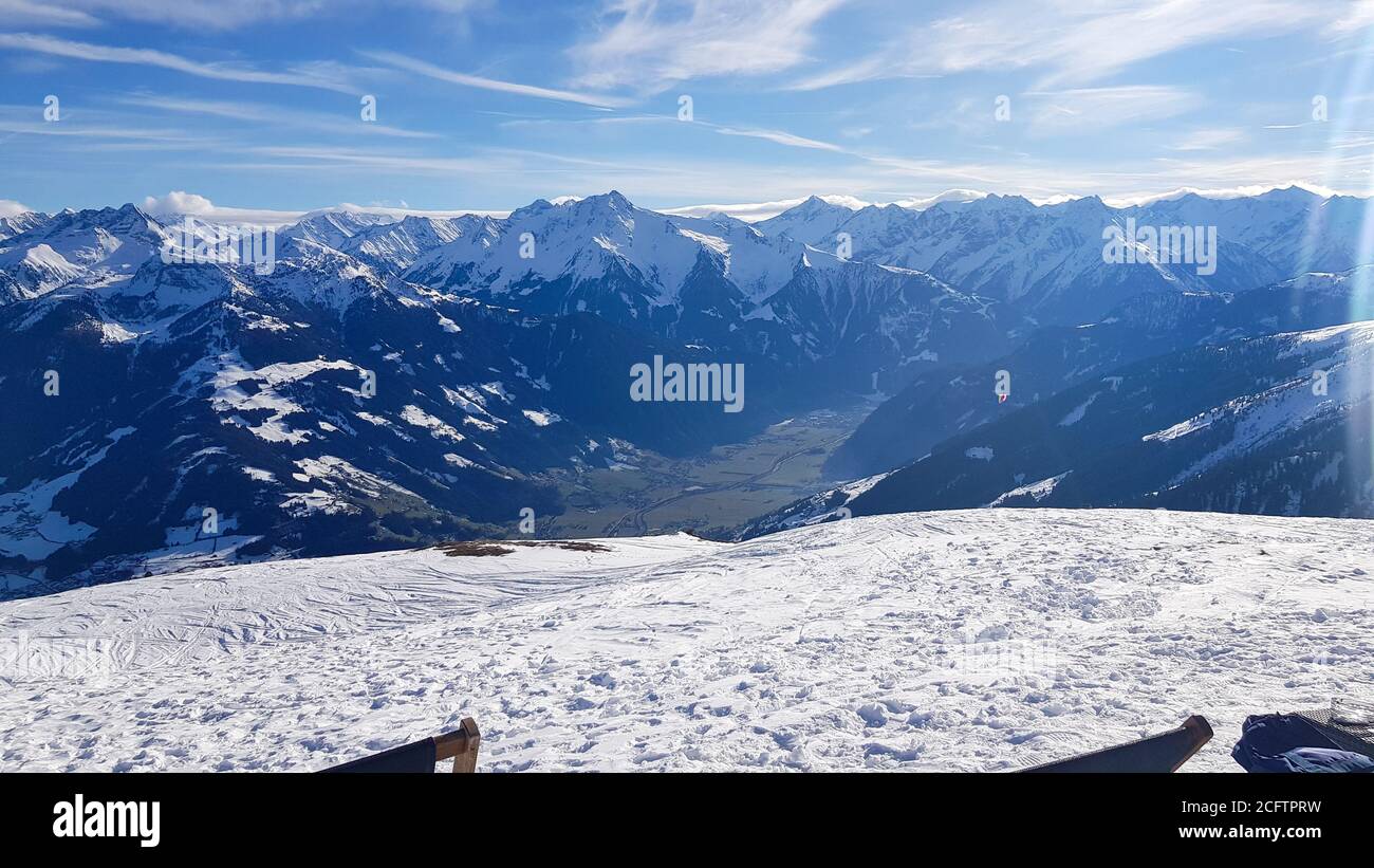 Alps in winter Stock Photo