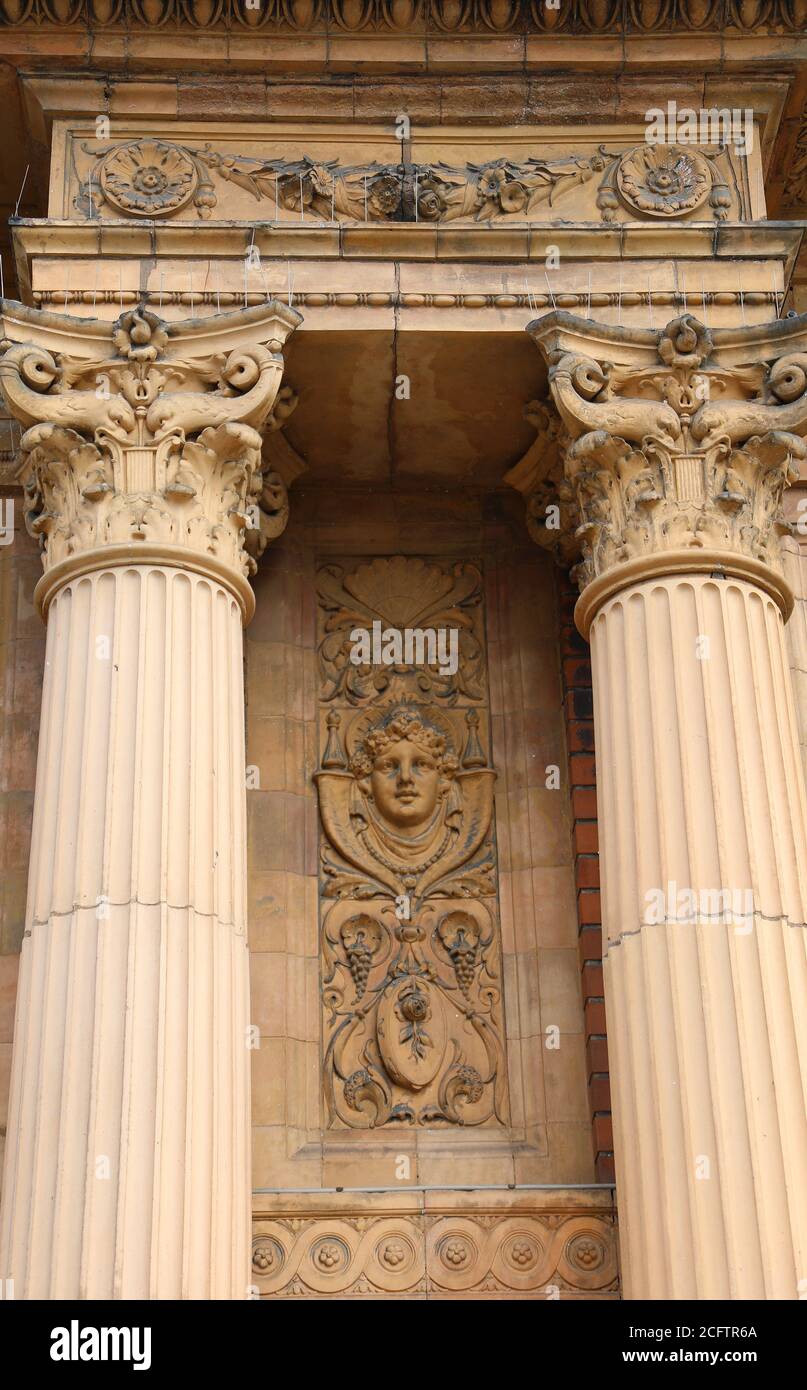 Architectural detail of the entrance building to Tivoli Gardens in Copenhagen Stock Photo
