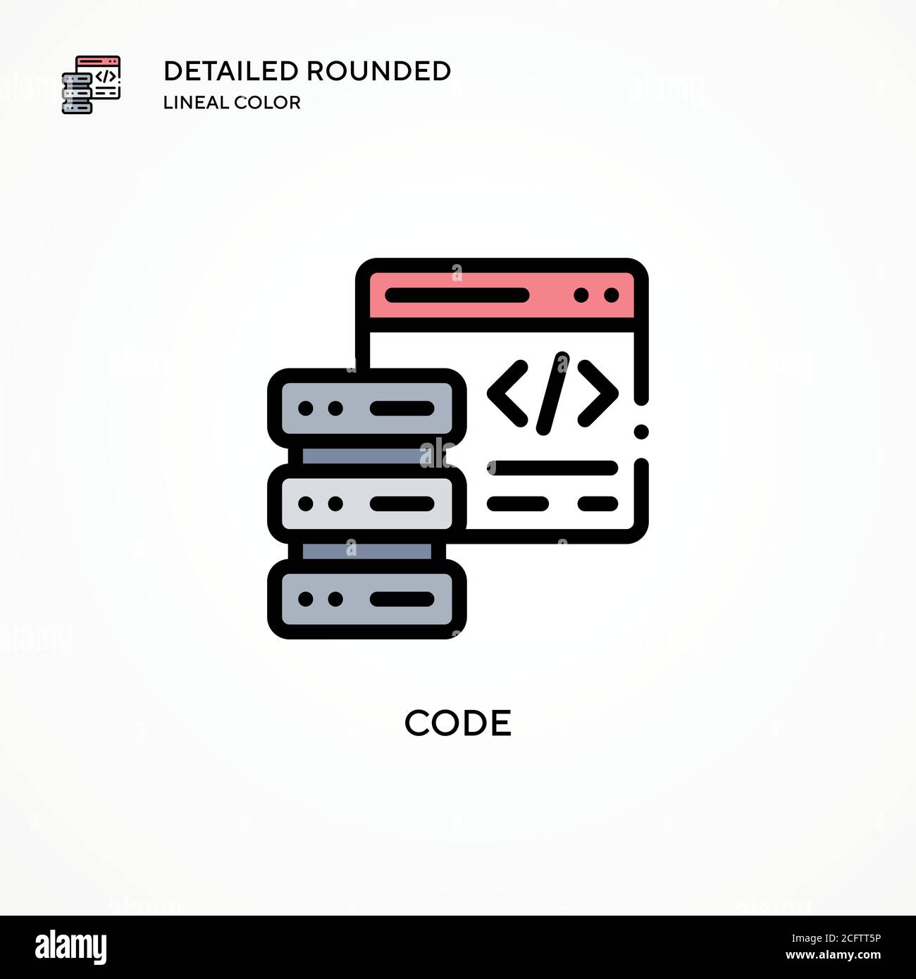 Code vector icon. Modern vector illustration concepts. Easy to edit and ...