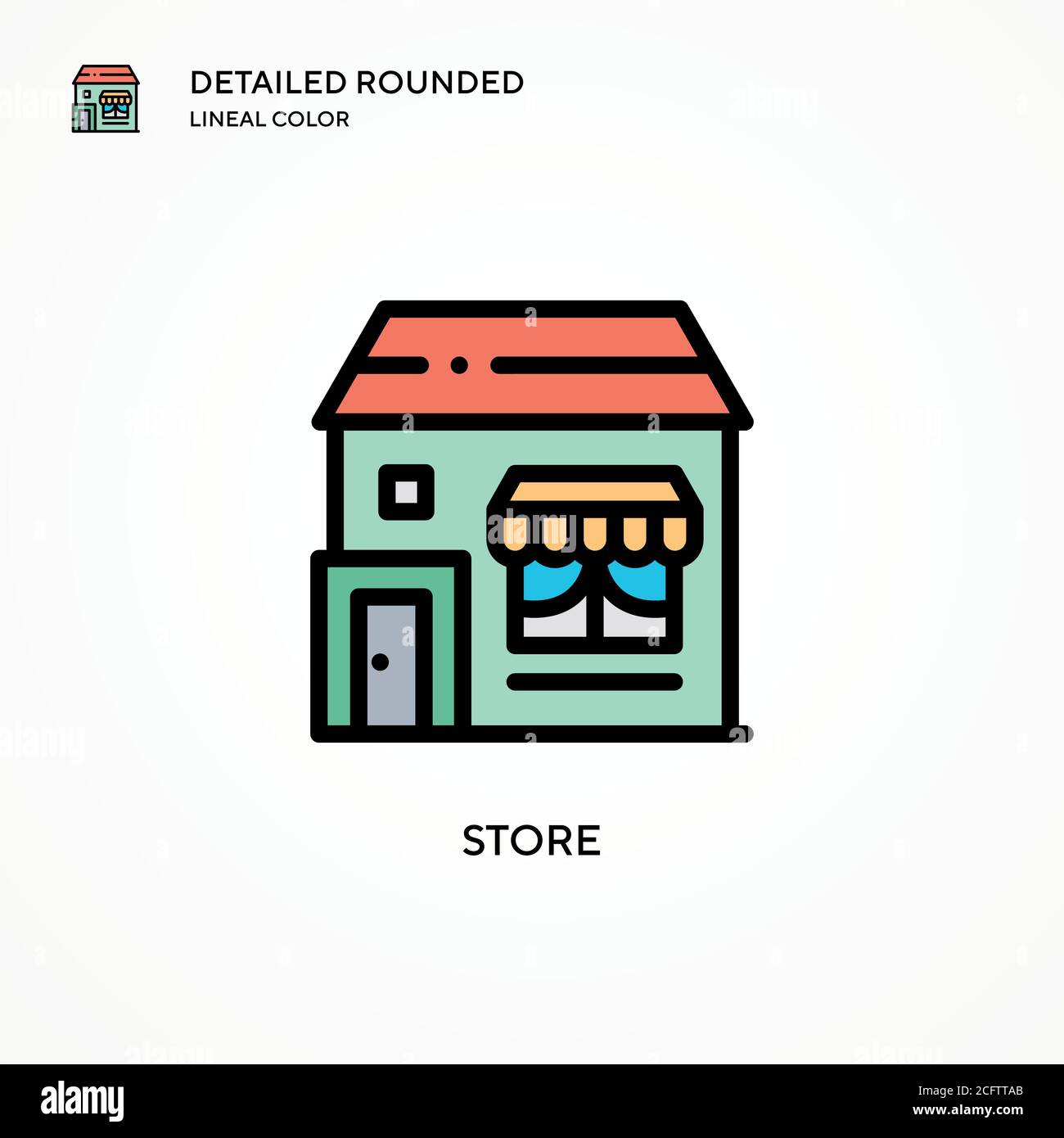 Store vector icon. Modern vector illustration concepts. Easy to edit ...