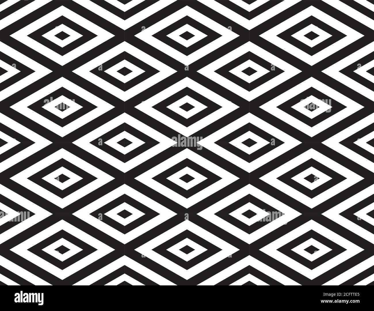 Black and White Geometric Abstract Background Seamless Pattern. Vector ...