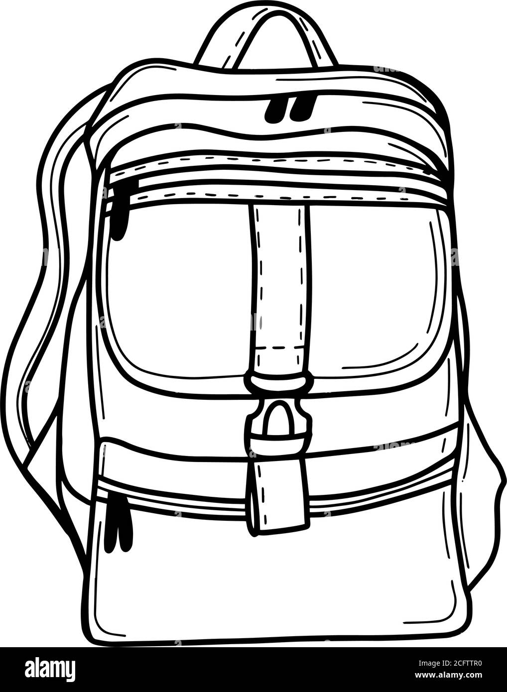 Tourist backpack for traveling and Hiking Stock Vector Image & Art Alamy