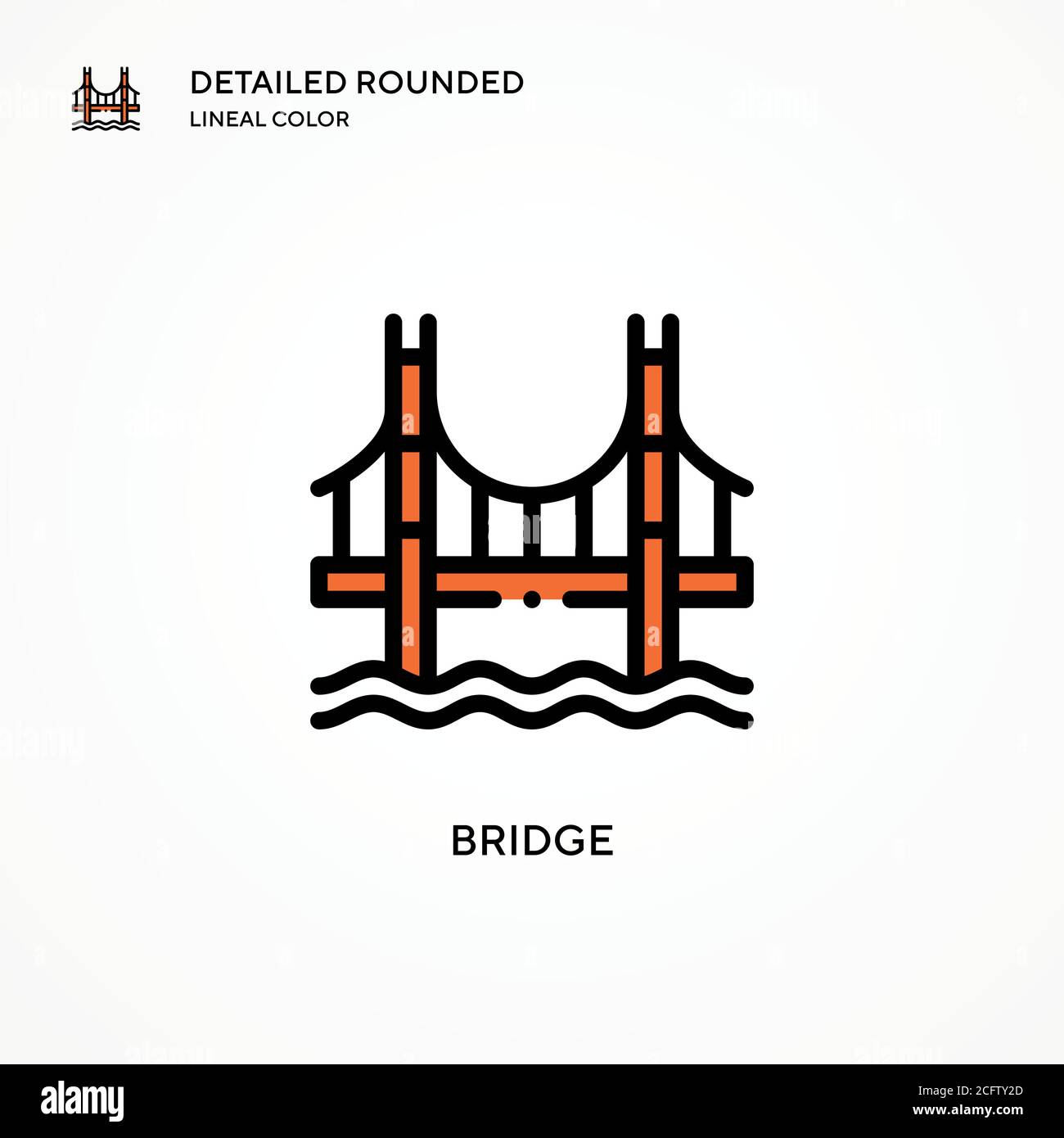 Bridge vector icon. Modern vector illustration concepts. Easy to edit ...