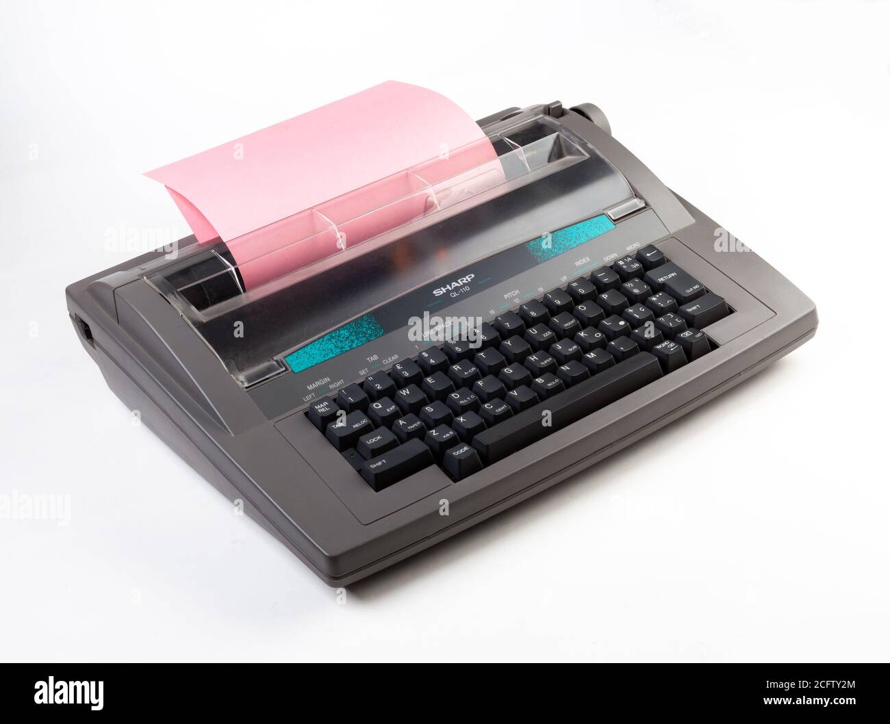 Sharp electric typewriter Stock Photo Alamy