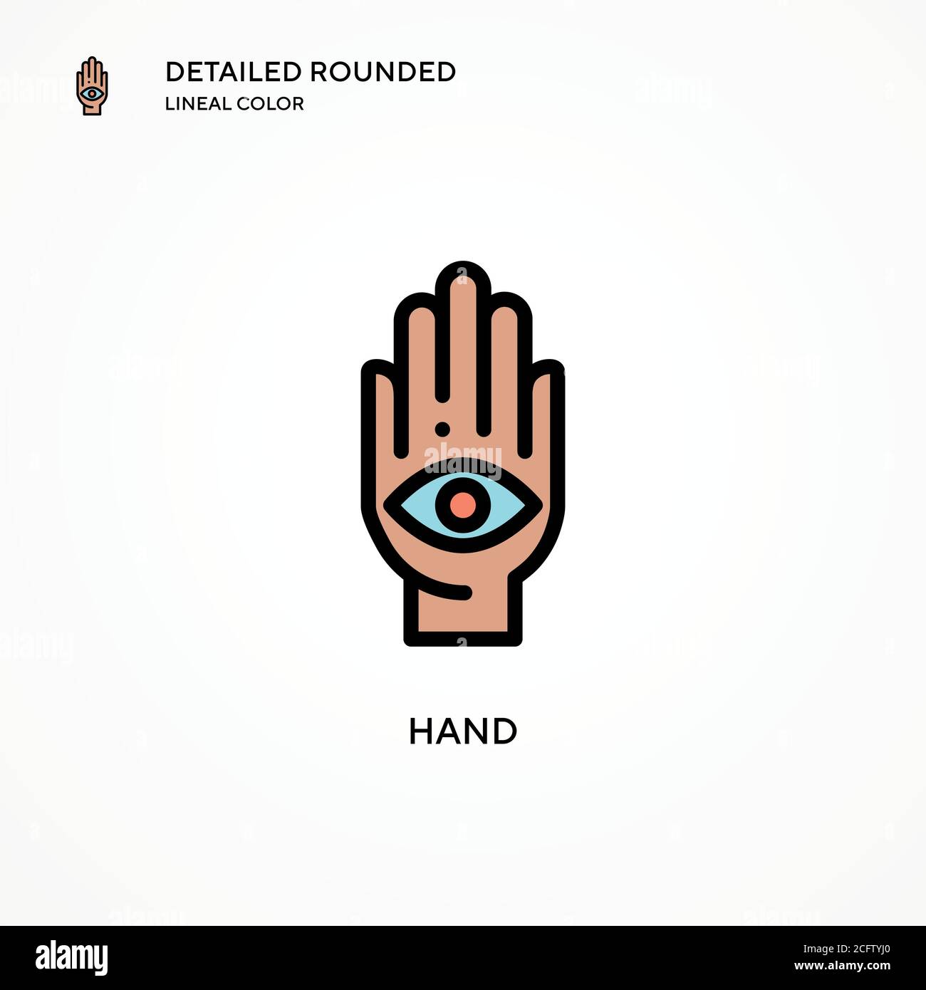 Hand vector icon. Modern vector illustration concepts. Easy to edit and ...