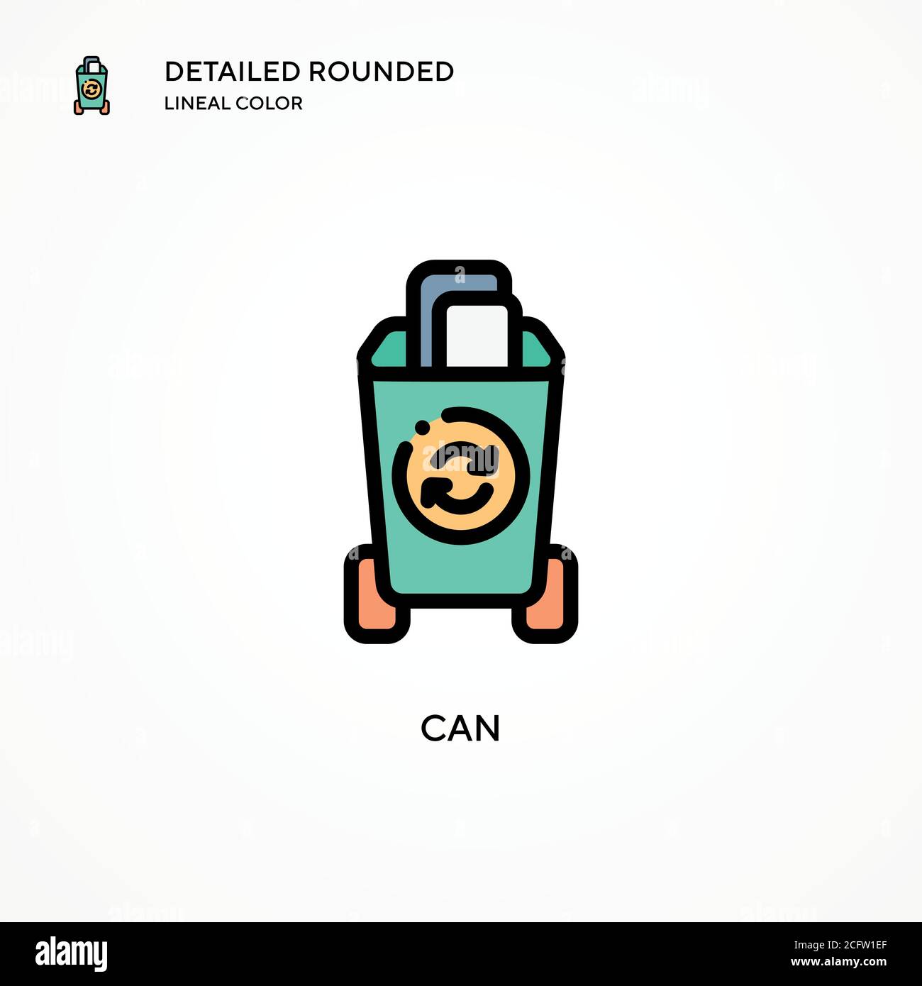 Can vector icon. Modern vector illustration concepts. Easy to edit and ...