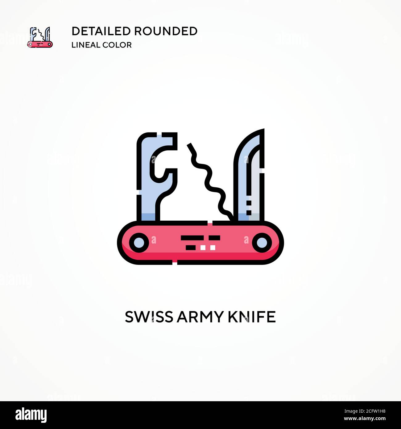 Swiss army knife vector icon. Modern vector illustration concepts. Easy ...