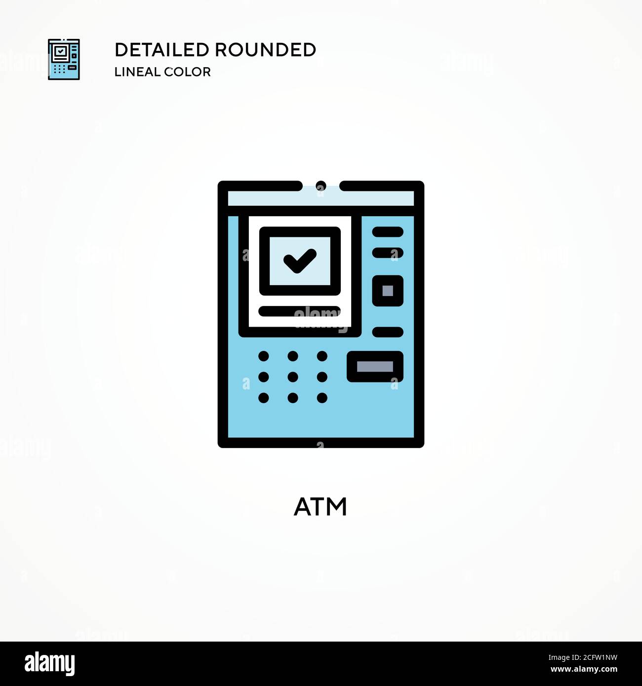 Atm vector icon. Modern vector illustration concepts. Easy to edit and ...
