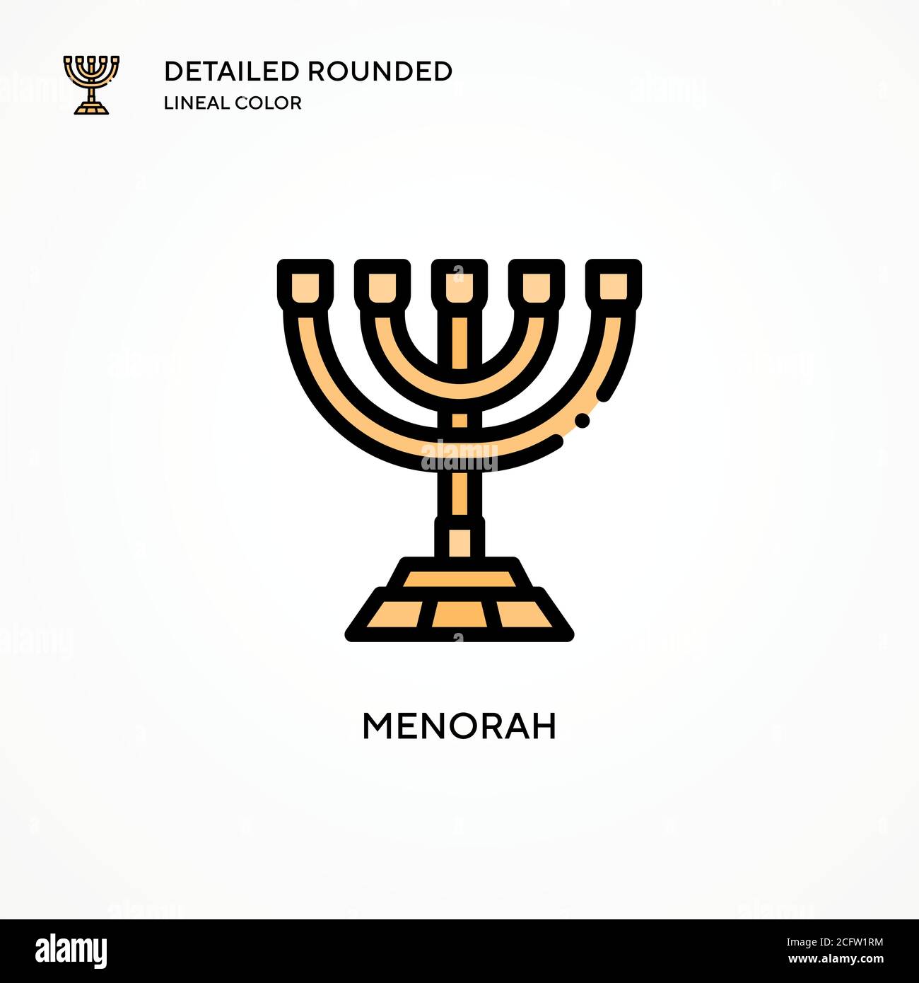Menorah vector icon. Modern vector illustration concepts. Easy to edit ...