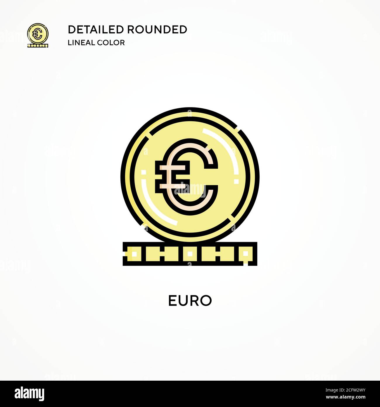 Euros coin Stock Vector Images - Alamy