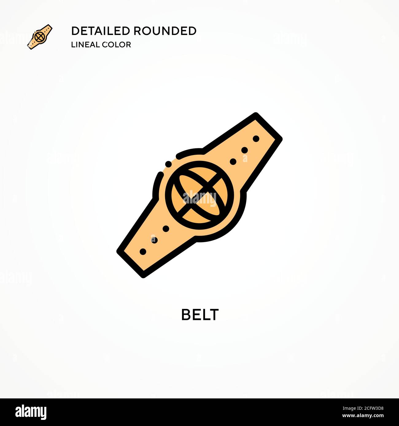 Belt vector icon. Modern vector illustration concepts. Easy to edit and