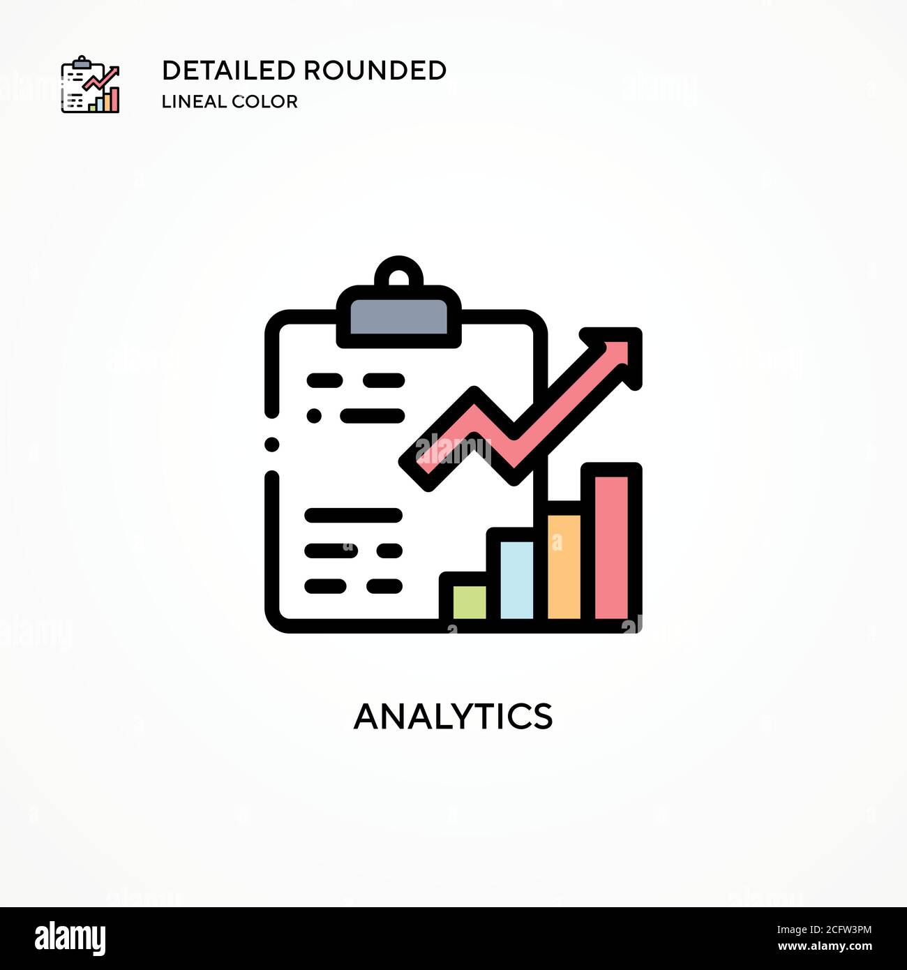 Analytics vector icon. Modern vector illustration concepts. Easy to ...