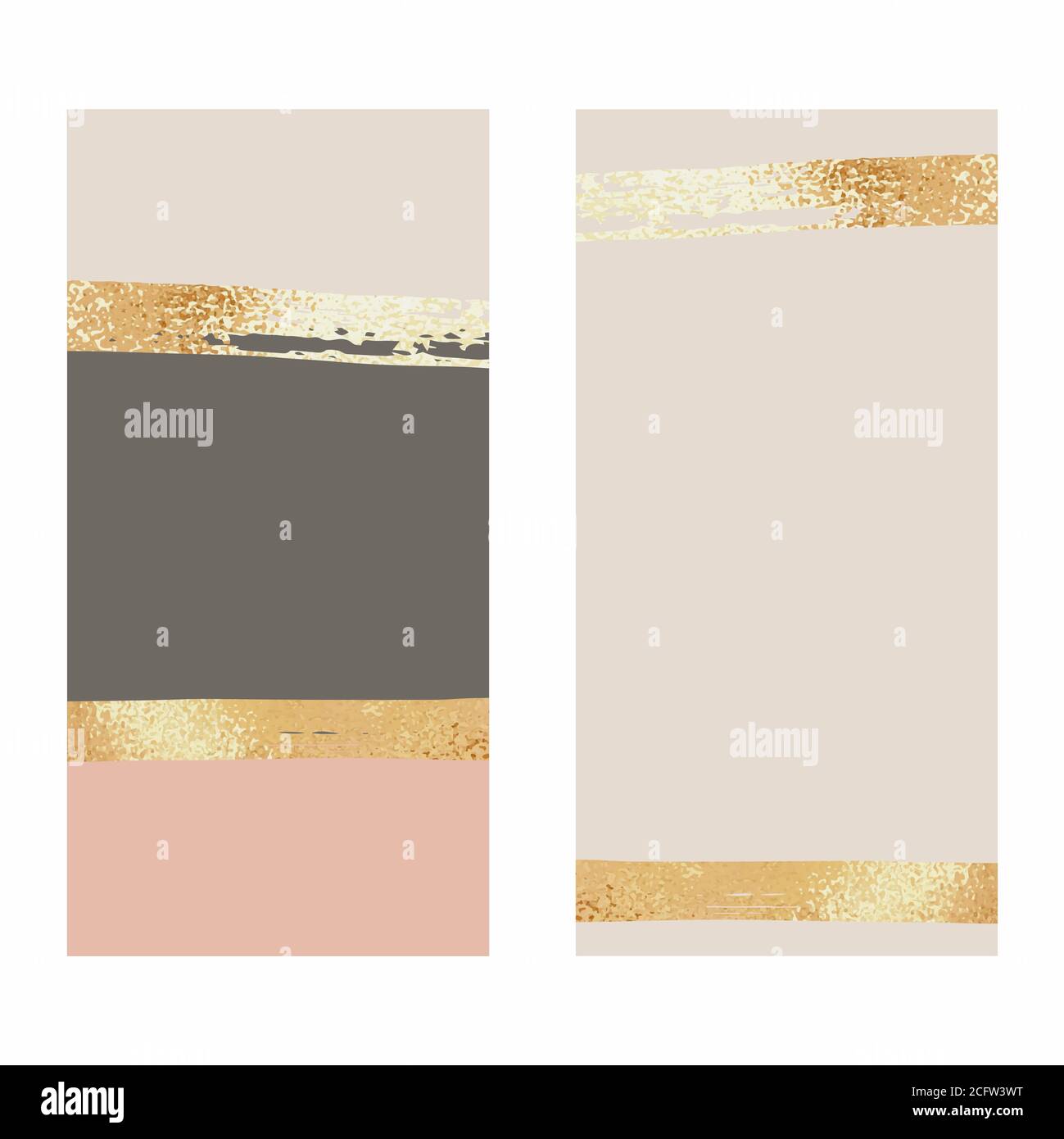 Vector background with imitation rose gold foil for social media Stock