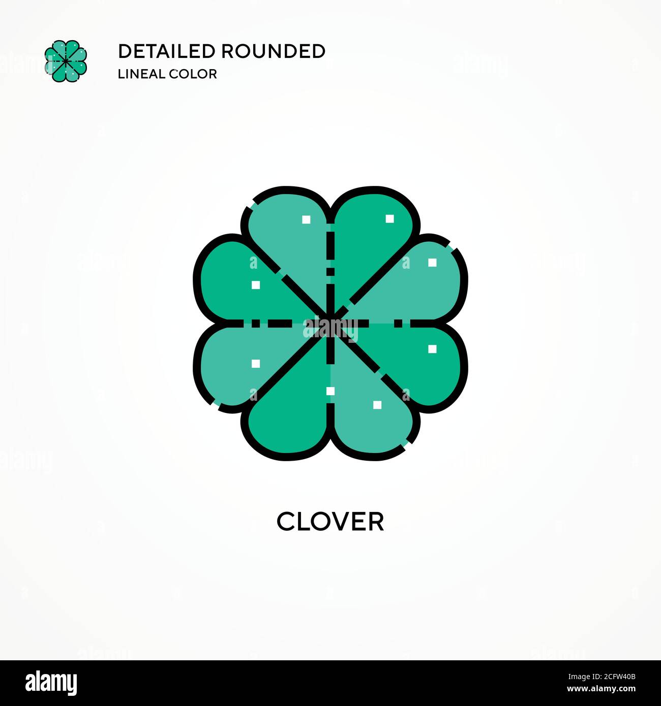 Clover vector icon. Modern vector illustration concepts. Easy to edit ...