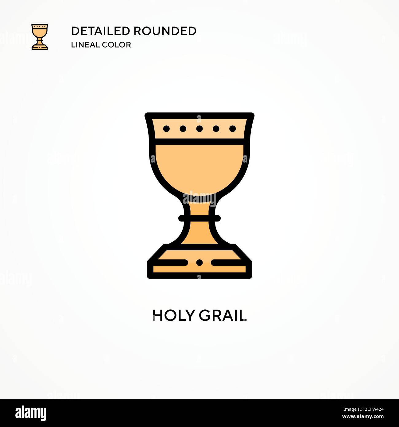 Holy grail vector icon. Modern vector illustration concepts. Easy to