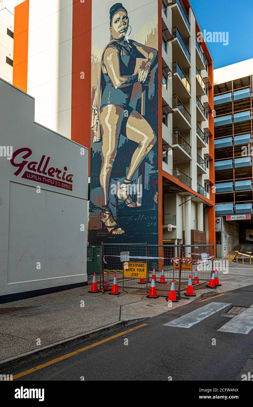 Murals in Darwin City, Australia Stock Photo