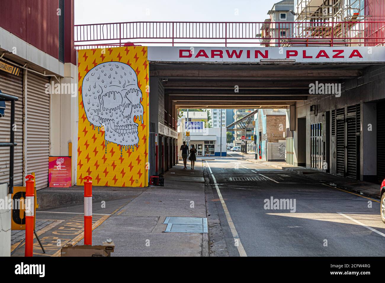 Murals in Darwin City, Australia Stock Photo