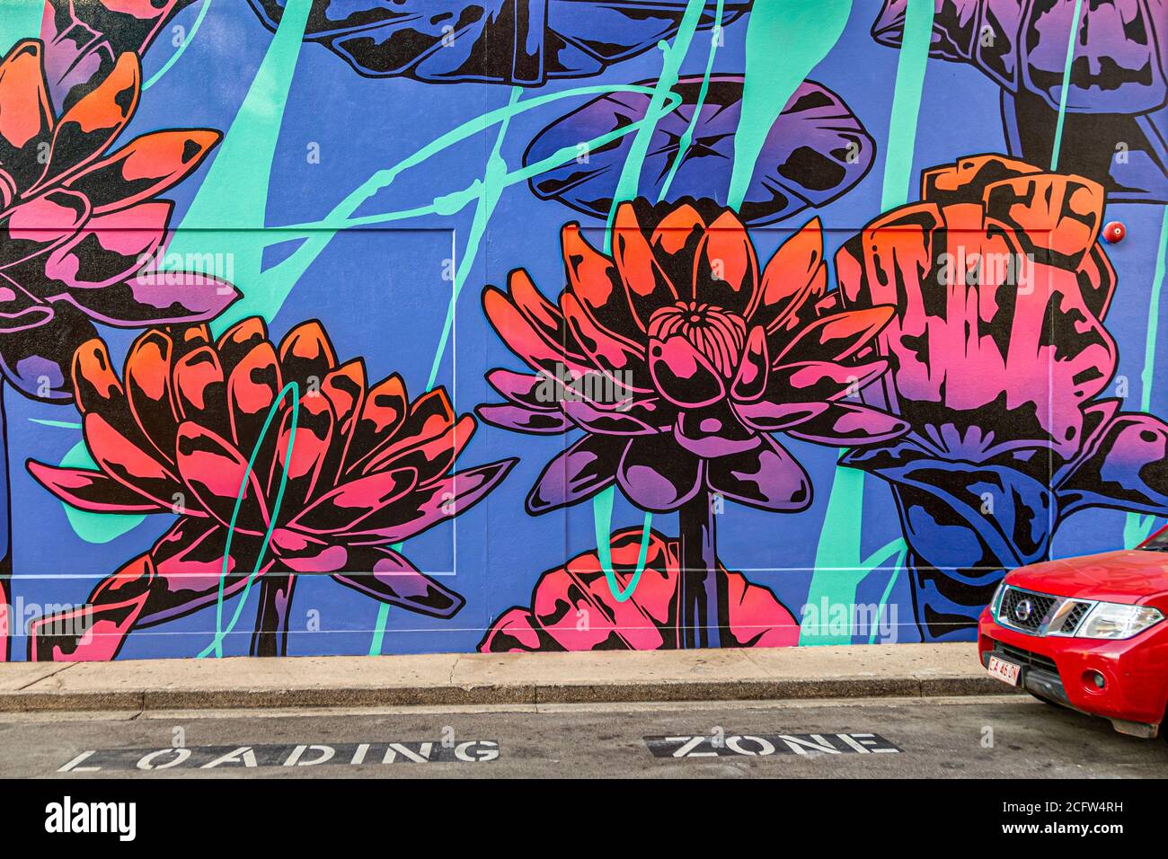 Murals in Darwin City, Australia Stock Photo