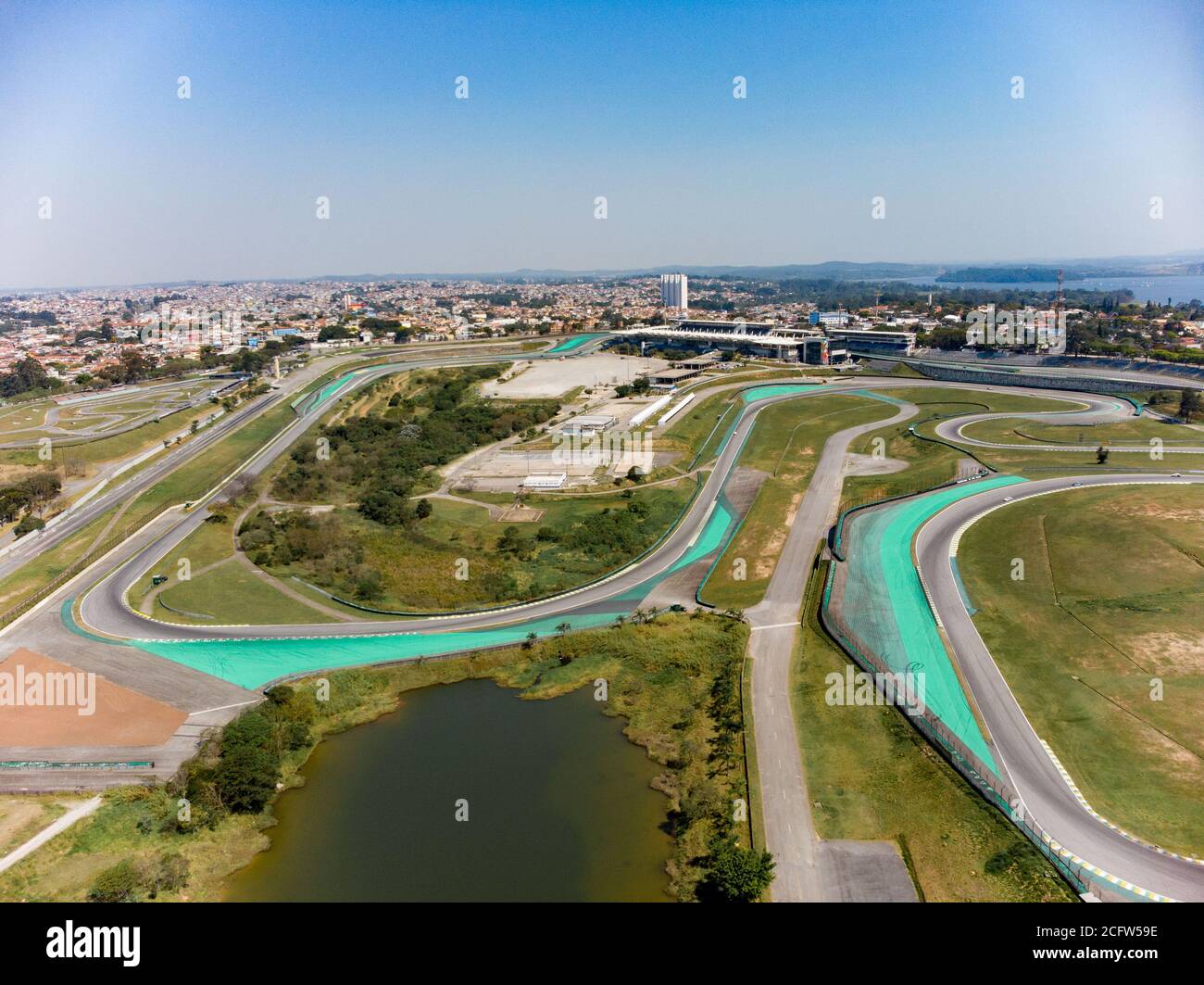 Brazil Racing Track Sao Paulo, Sao Paulo, Brazil. 6th Sep, 2020. Photo taken with a drone ...
