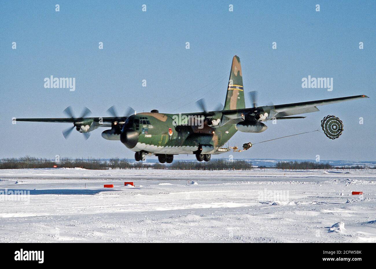 1979 A U.S. Air Force C130 Hercules aircraft makes a lowaltitude