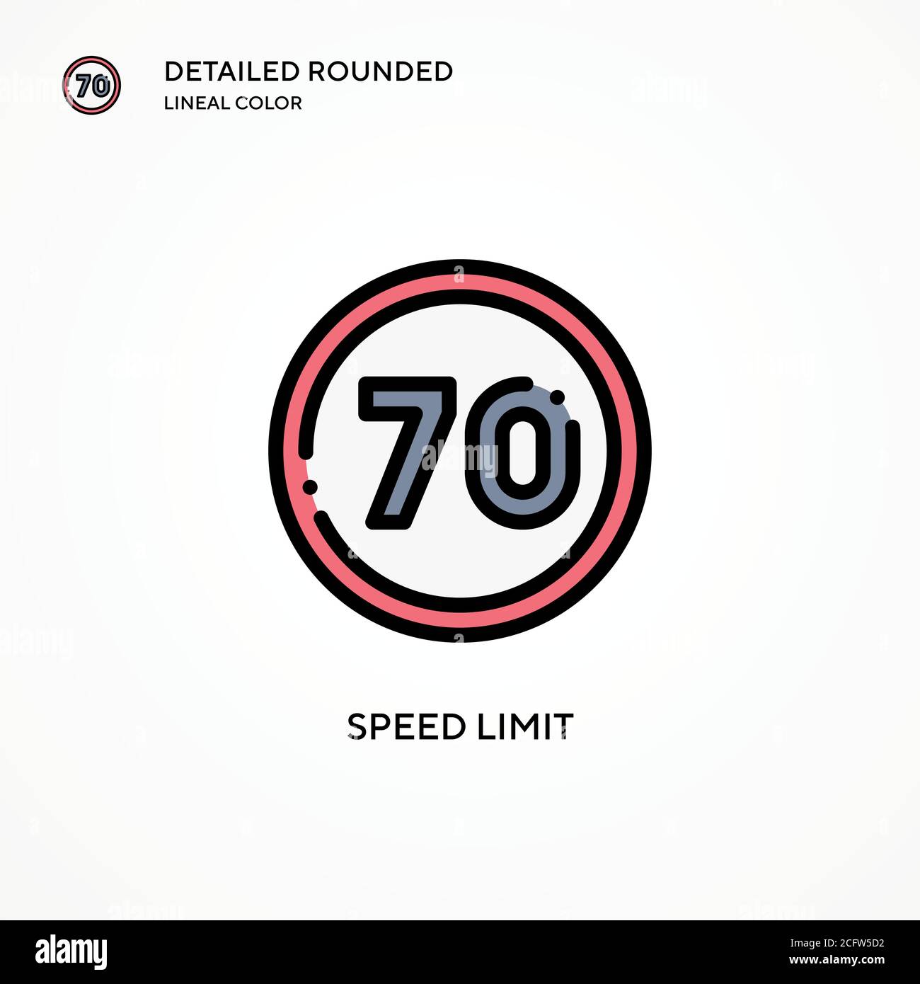 40 mph speed limit Stock Vector Images - Alamy