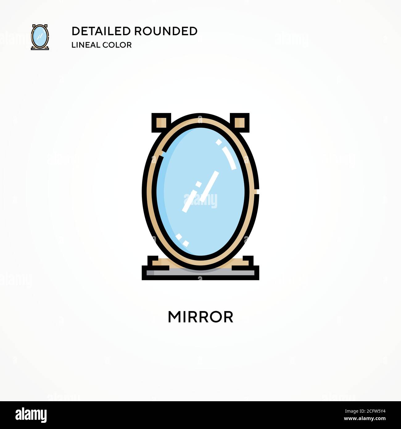 Mirror vector icon. Modern vector illustration concepts. Easy to edit ...