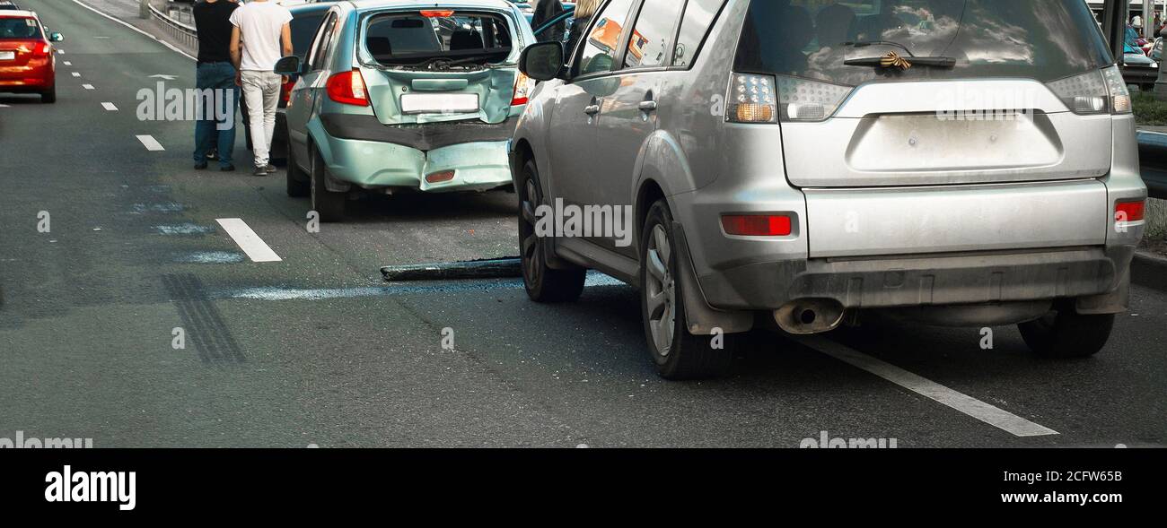 group car accident Stock Photo Alamy