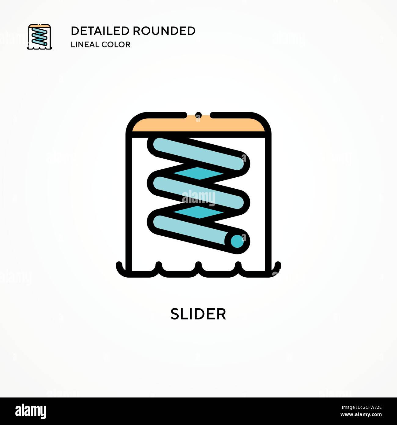 Slider vector icon. Modern vector illustration concepts. Easy to edit ...