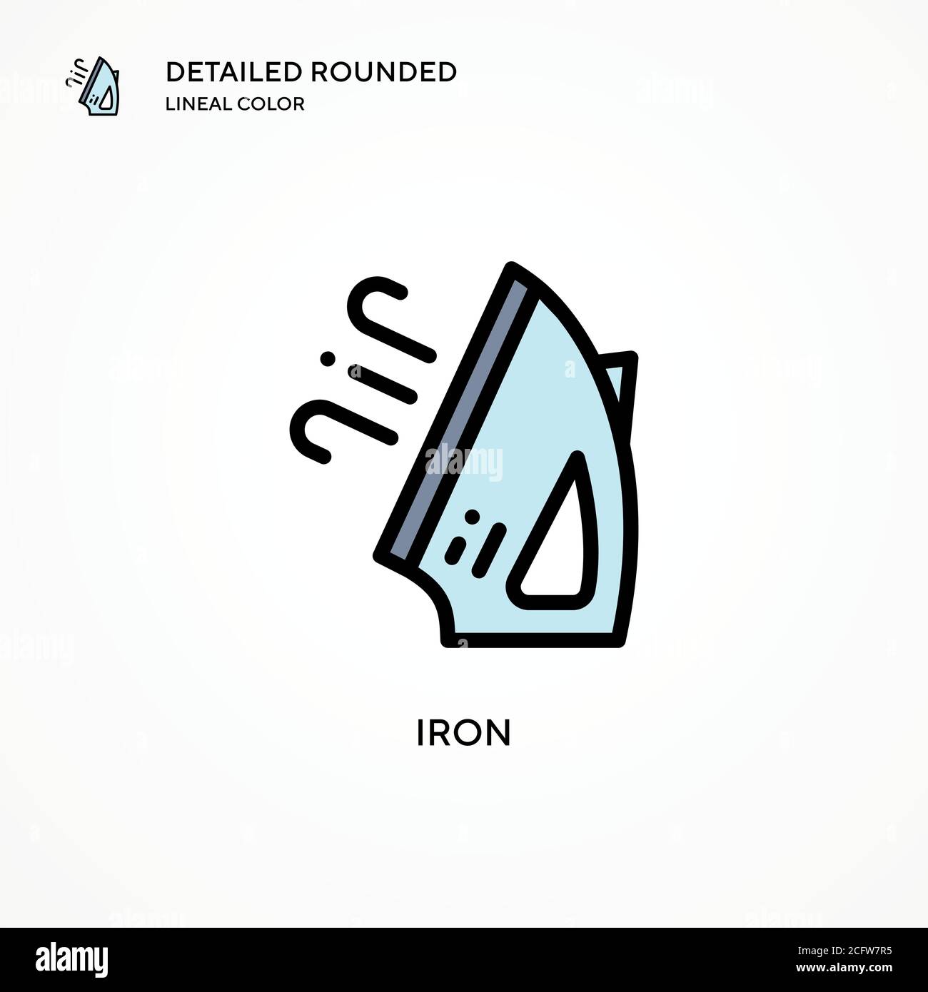 Iron vector icon. Modern vector illustration concepts. Easy to edit and ...