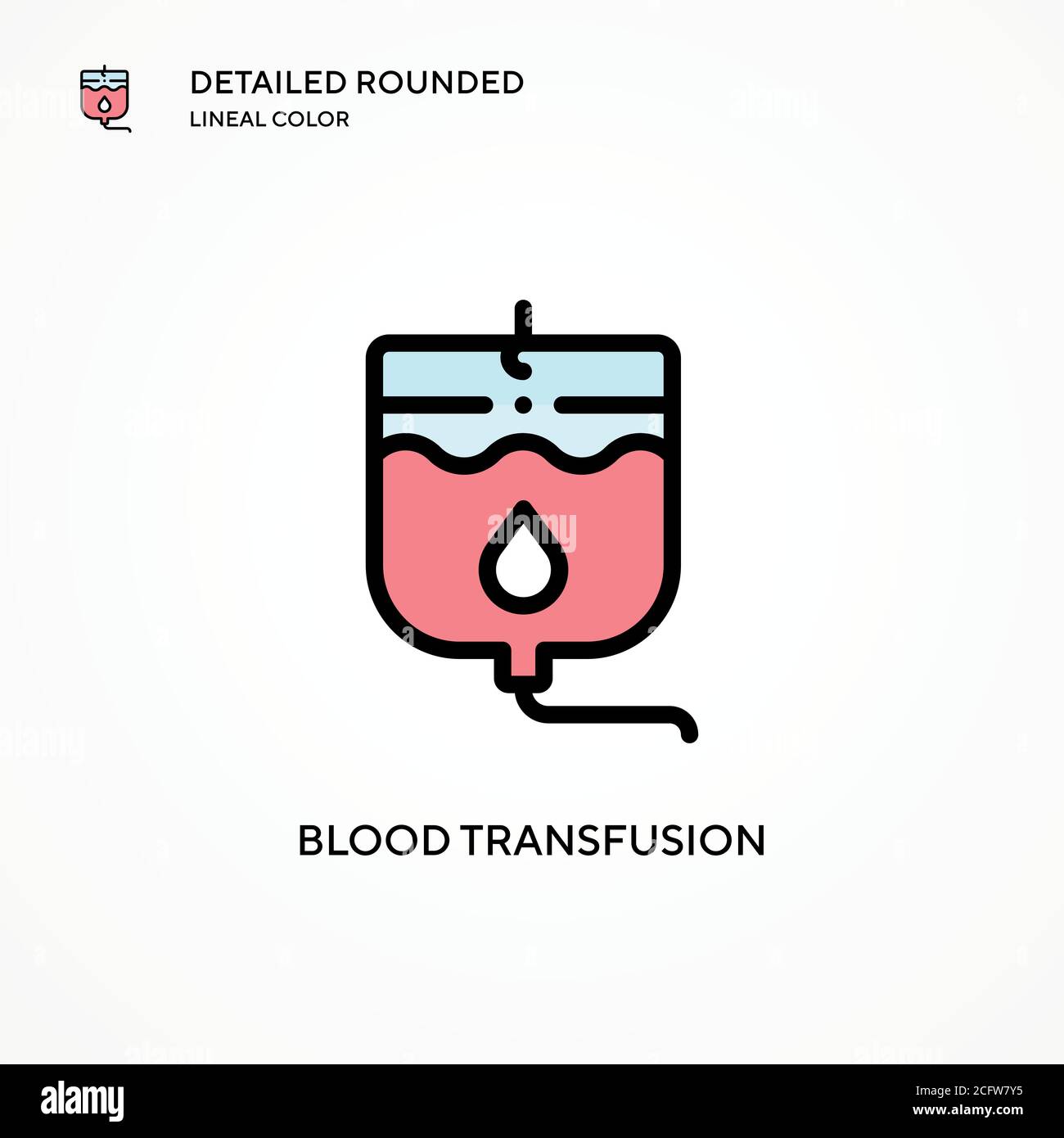Blood transfusion vector icon. Modern vector illustration concepts