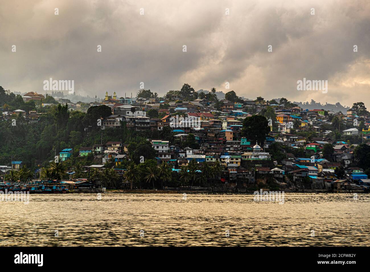 The City of Ambon, Sunda Islands, Indonesia Stock Photo