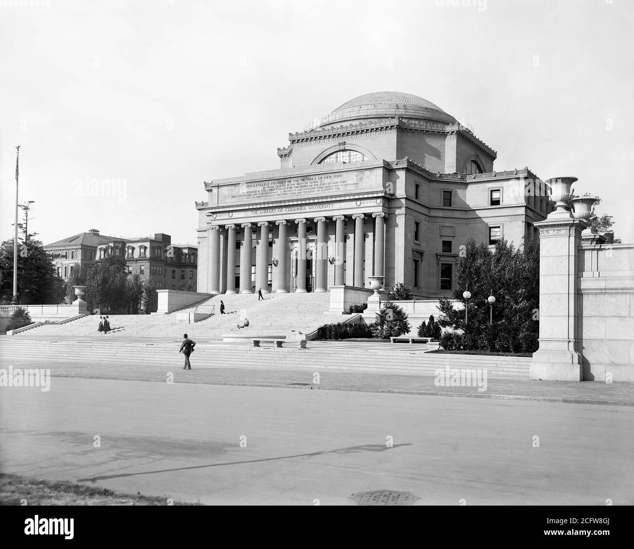 Low Library, Columbia University, New York City, New York, USA, Detroit Publishing Company, 1901 Stock Photo