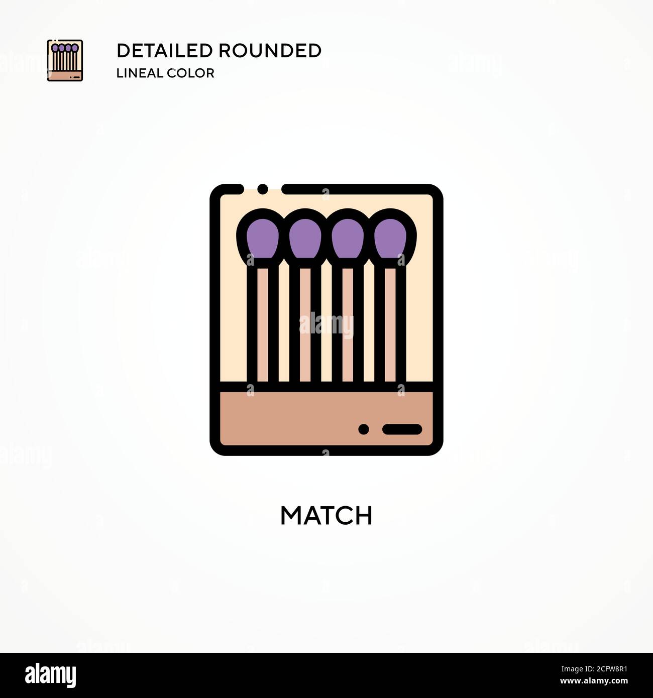 Match vector icon. Modern vector illustration concepts. Easy to edit ...