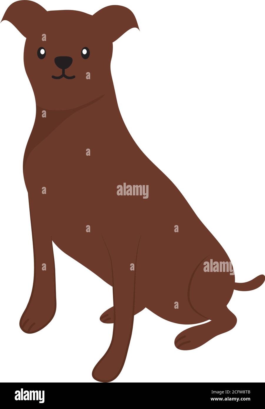 rottweiler dog icon over white background, flat style, vector ...