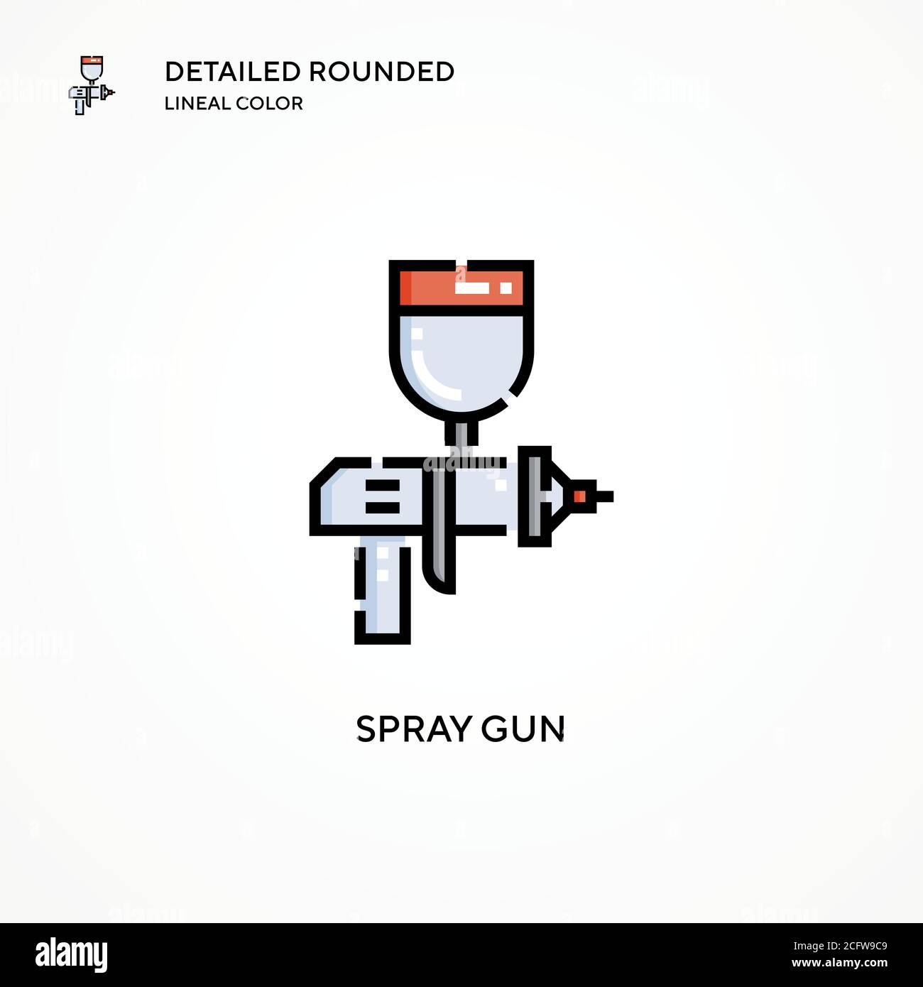 Spray gun vector icon. Modern vector illustration concepts. Easy to