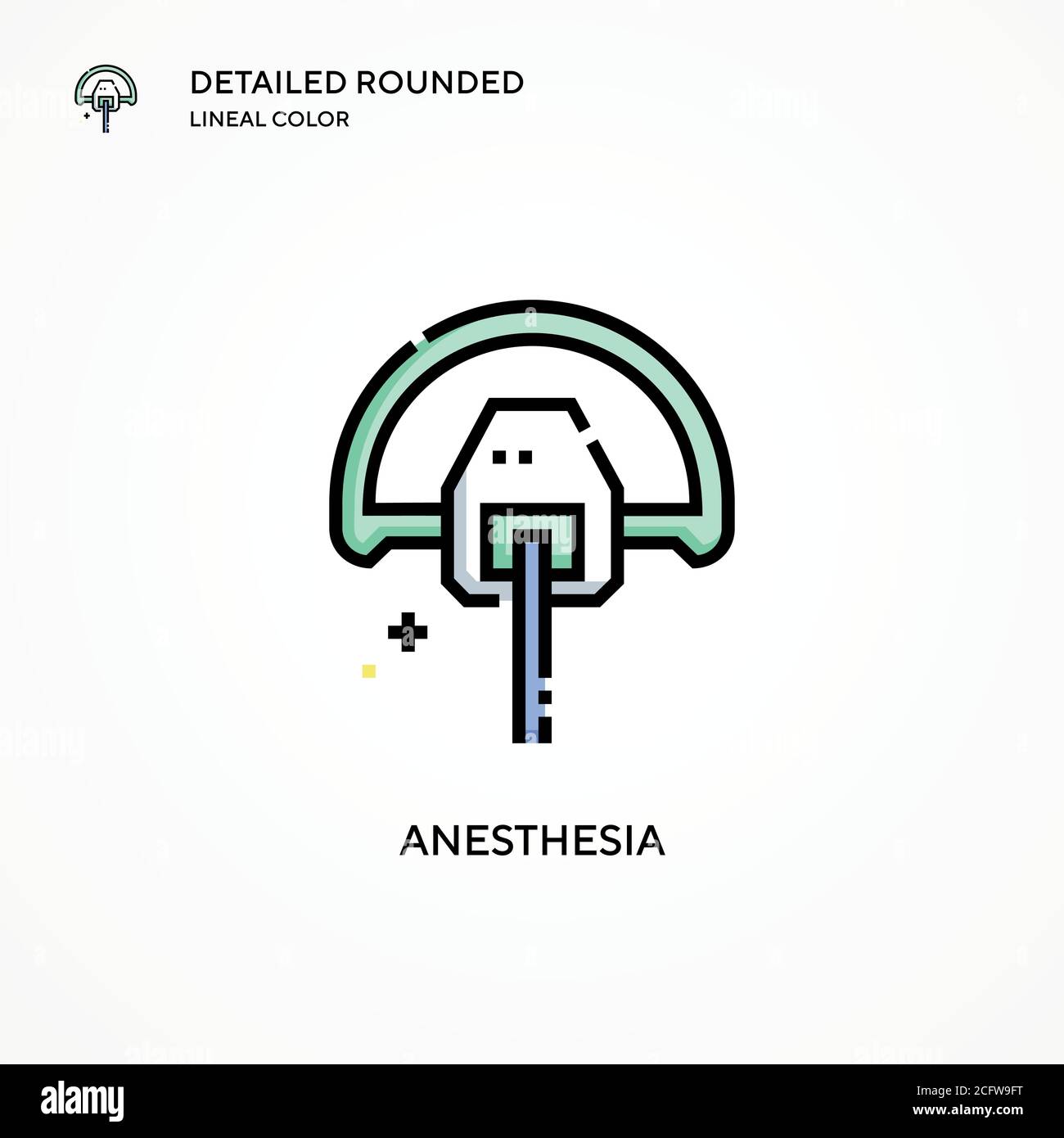 Anesthesia vector icon. Modern vector illustration concepts. Easy to