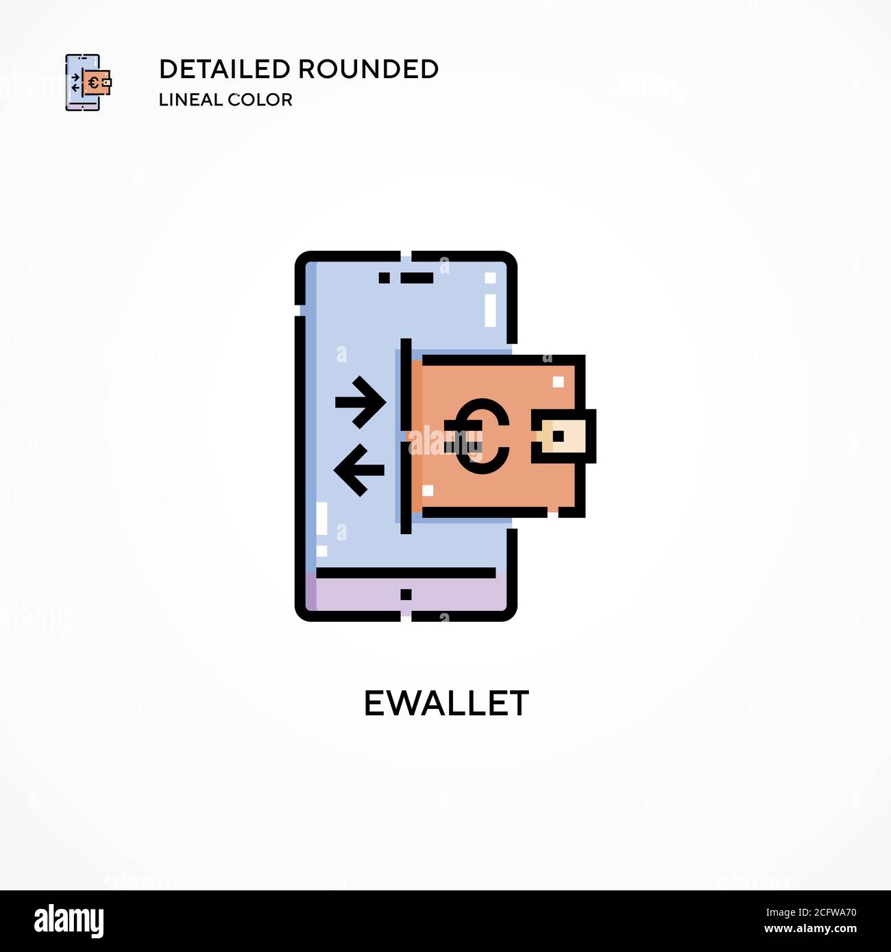 Ewallet vector icon. Modern vector illustration concepts. Easy to edit ...