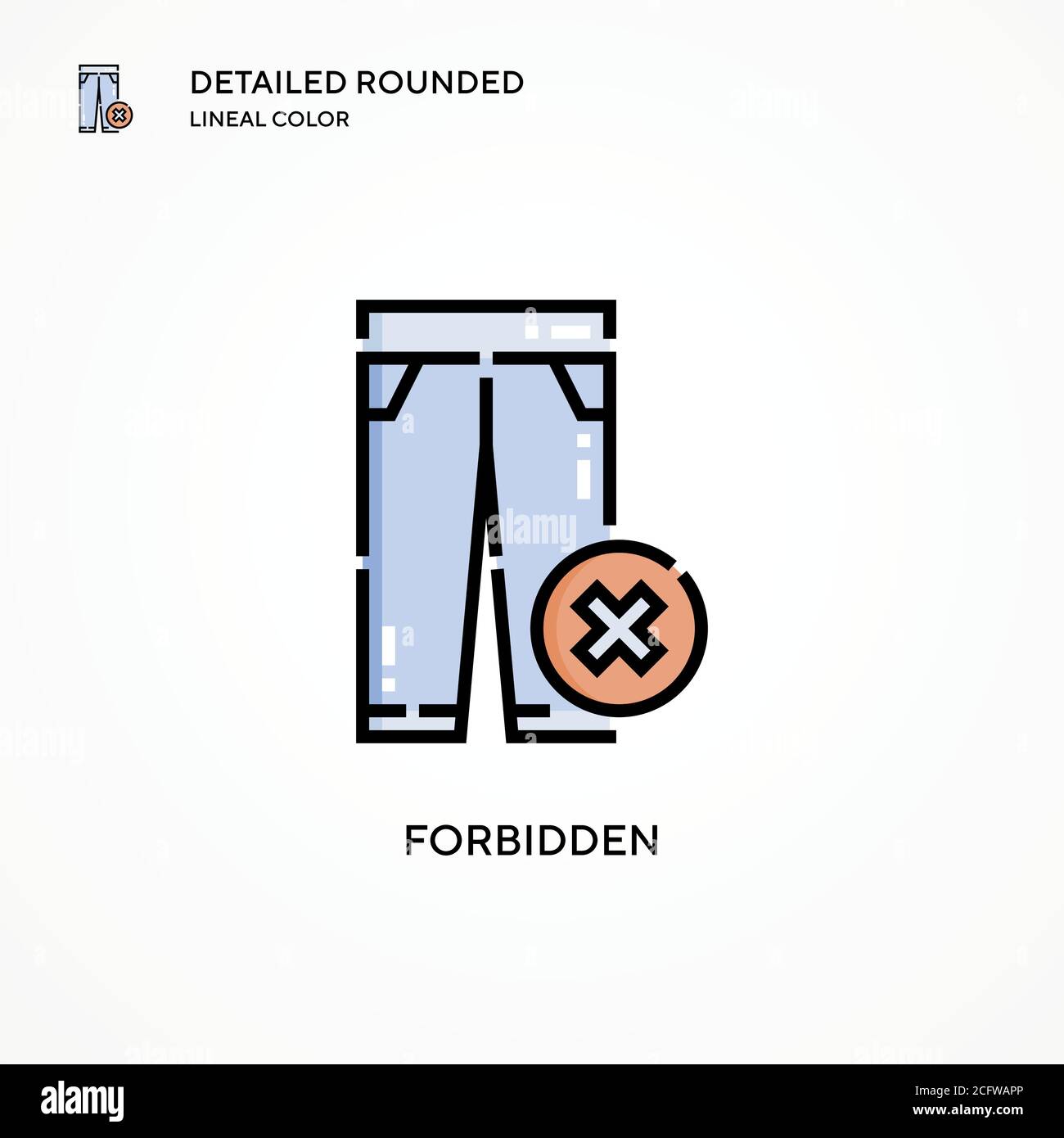 Forbidden vector icon. Modern vector illustration concepts. Easy to ...